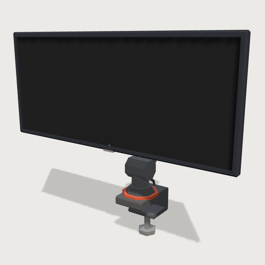 Monitor Arm low-poly 3D model