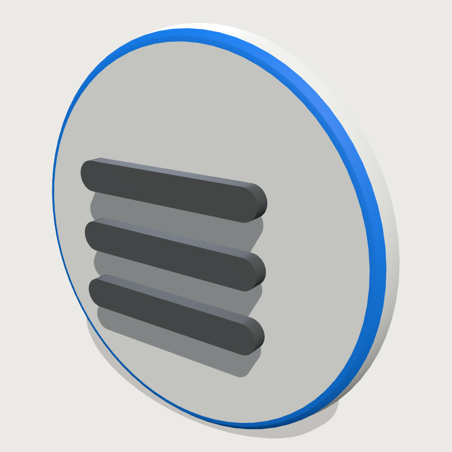 Navigation Icon low-poly 3D model