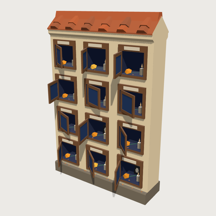 Nicho Wall Run low-poly 3D model