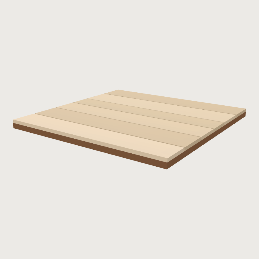Oak Plank Floor Tile low-poly 3D model