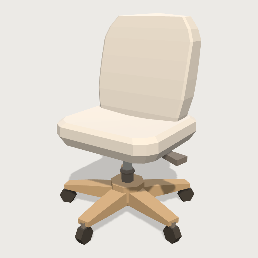 Office Chair low-poly 3D model