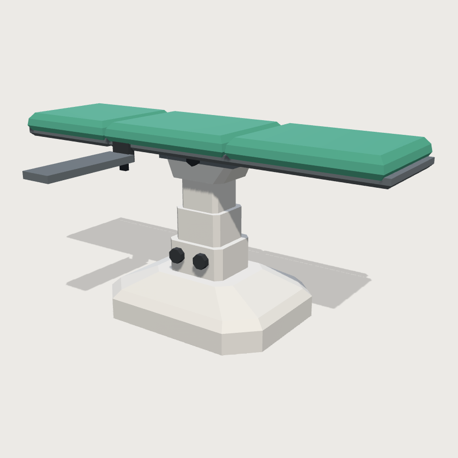 Operating Table low-poly 3D model