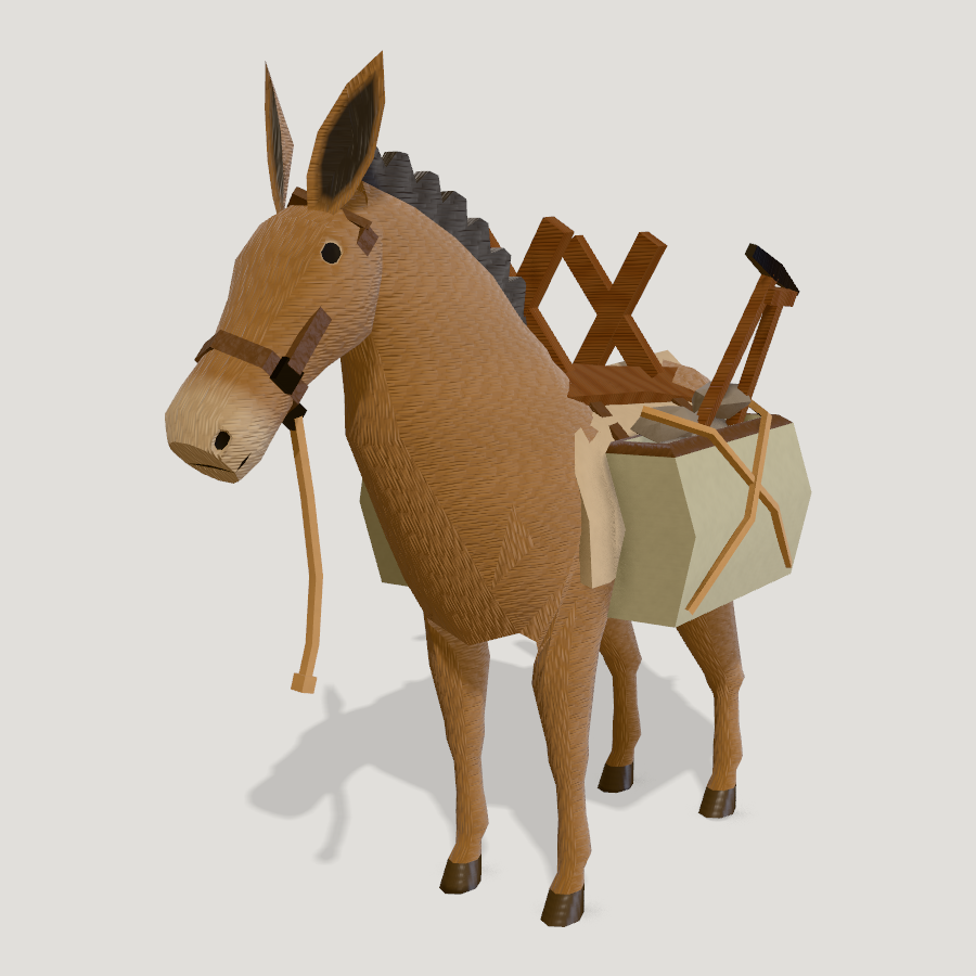 Pack Mule HD 3D model