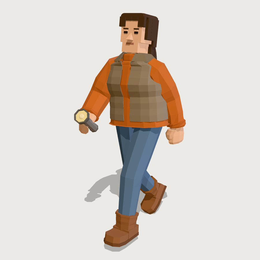 Parent Chaperone low-poly 3D model