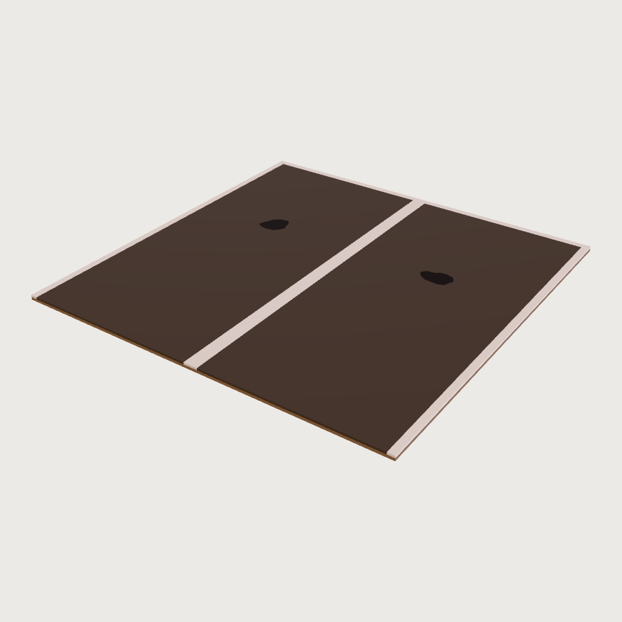 Parking Lot Tile low-poly 3D model
