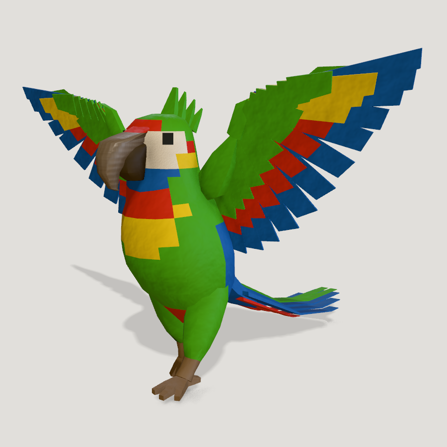 Parrot HD 3D model