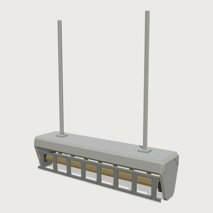 Pass Heat Lamp low-poly 3D model