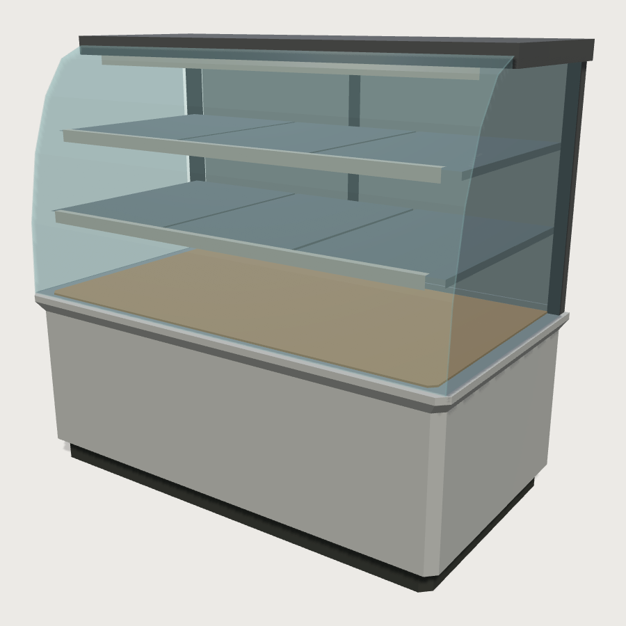Pastry Display Case low-poly 3D model