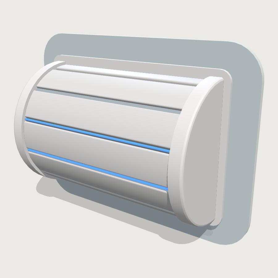 Picker Drum Wheel low-poly 3D model