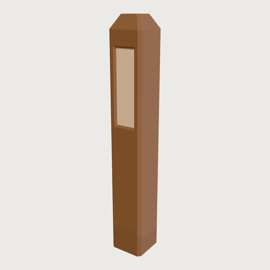 Pitch Marker Post low-poly 3D model