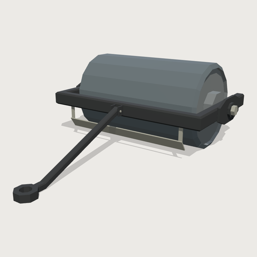 Pitch Roller low-poly 3D model