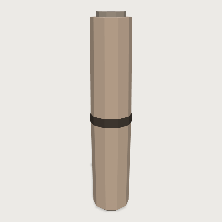 Plan Tube low-poly 3D model