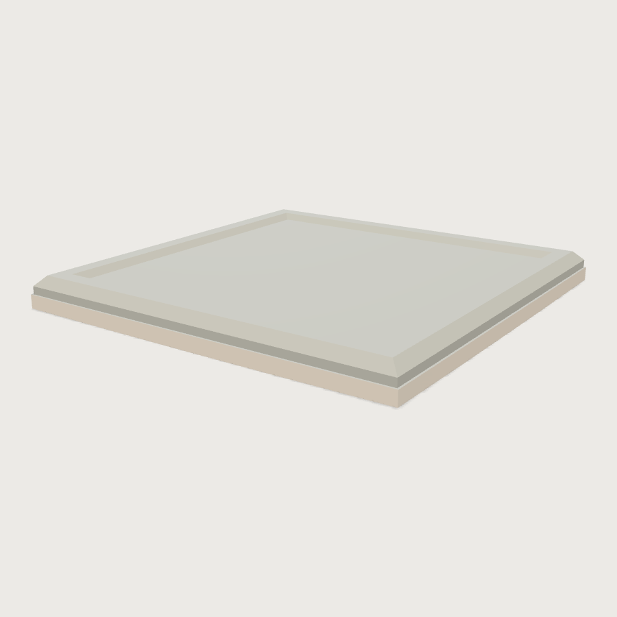 Plaster Ceiling Panel low-poly 3D model