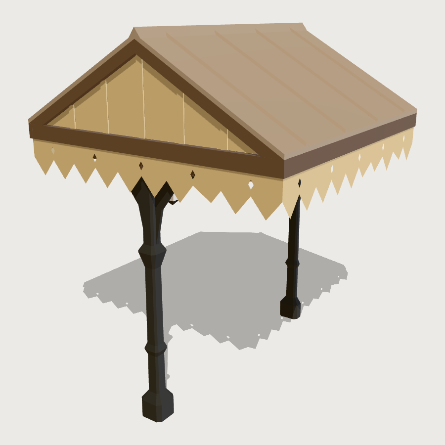 Platform Canopy Run low-poly 3D model