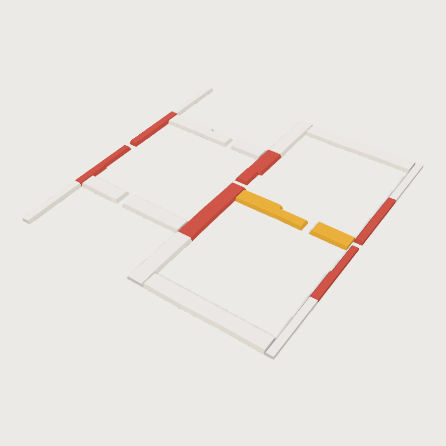 Playground Marking Decal low-poly 3D model