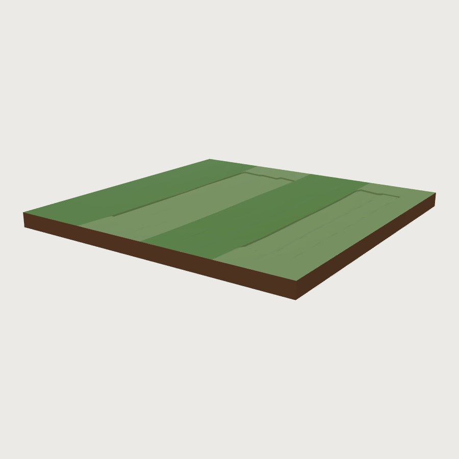 Playing Field Turf Tile low-poly 3D model