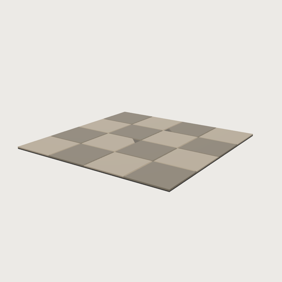 Plaza Tile low-poly 3D model