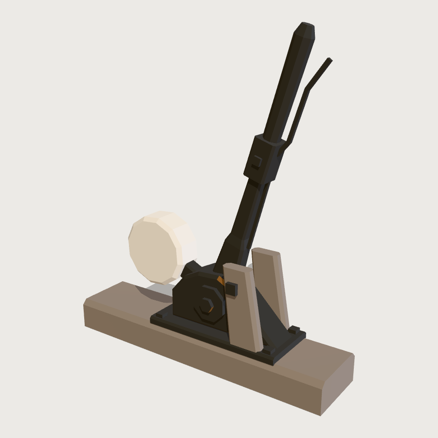 Point Lever low-poly 3D model