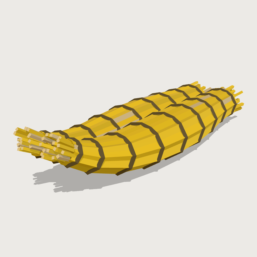 Pora Reed Float low-poly 3D model