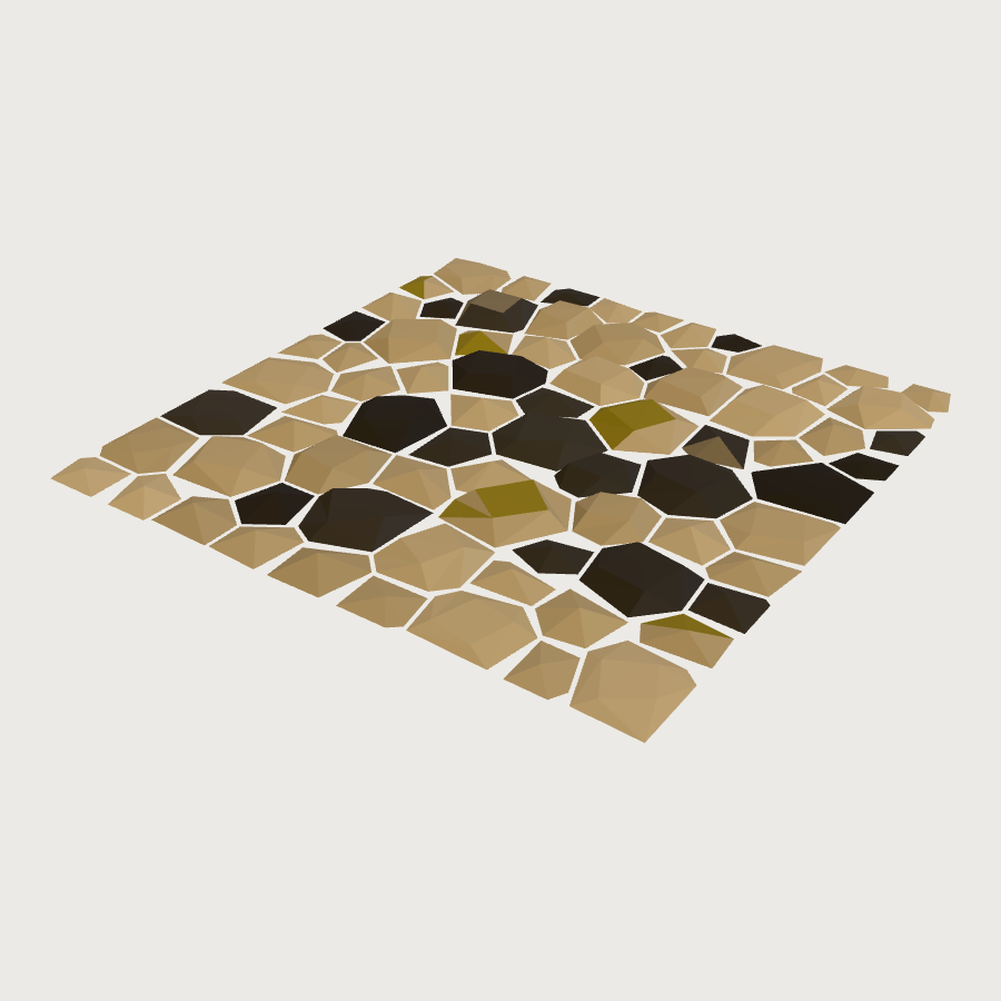 Poro Paving Tile low-poly 3D model