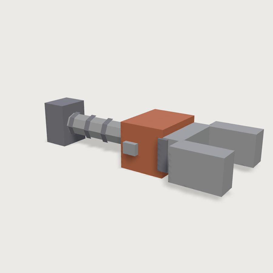 Power Wrench low-poly 3D model