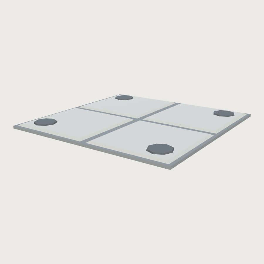 Precast Paving Tile low-poly 3D model