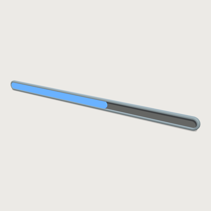 Progress Bar low-poly 3D model