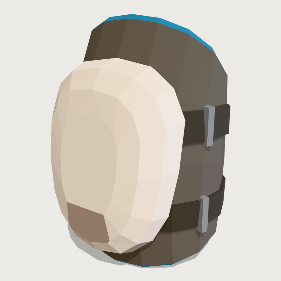 Protective Pad low-poly 3D model