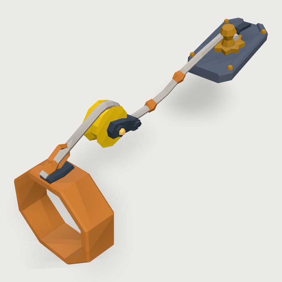 Pulley Tendon low-poly 3D model