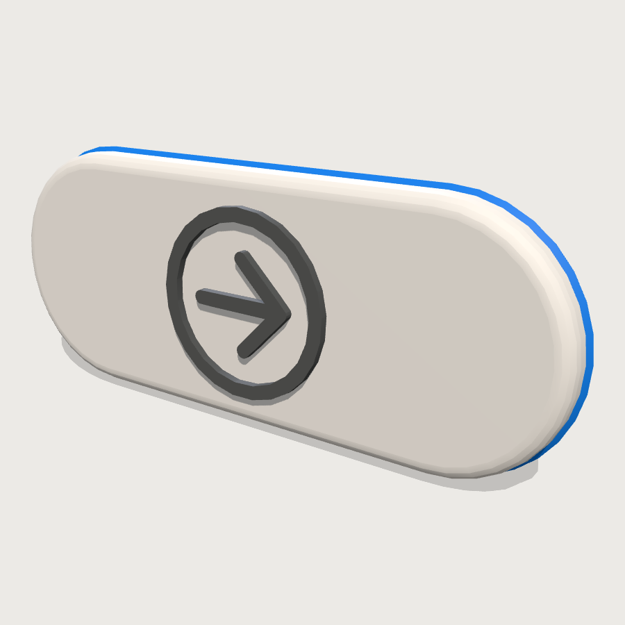 Push Button low-poly 3D model