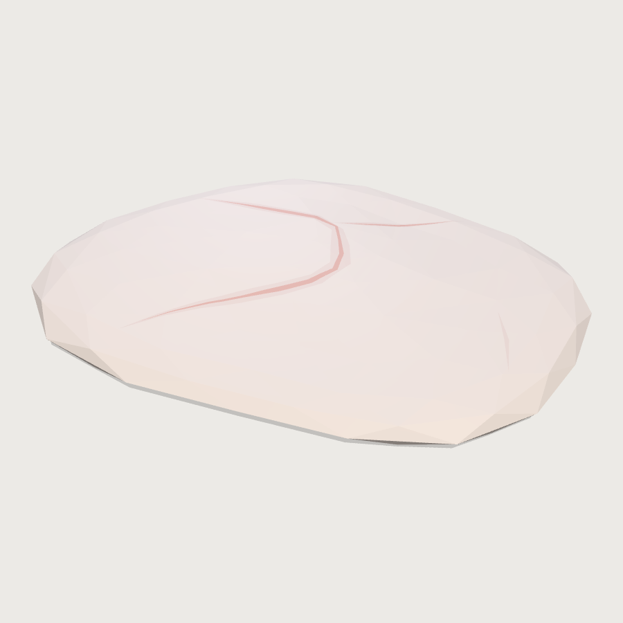Quartz Pebble Path Stone low-poly 3D model