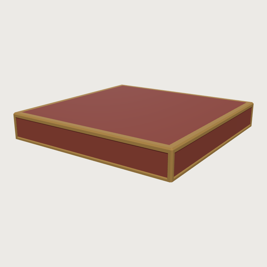 Raised Pit Platform low-poly 3D model
