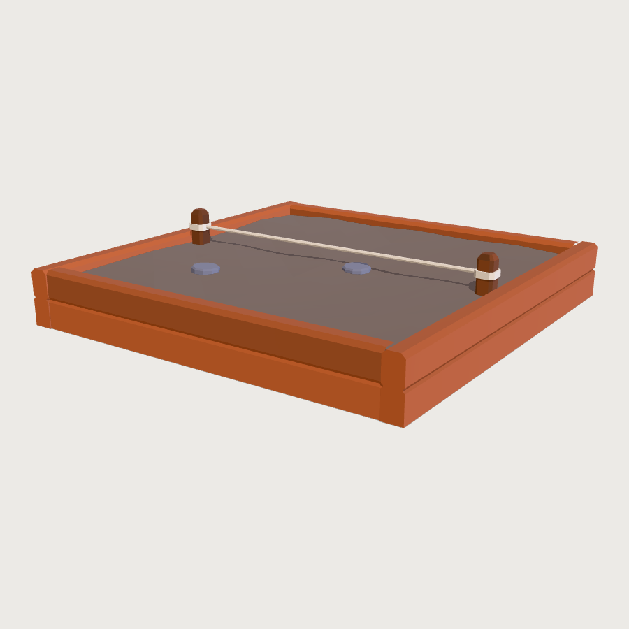 Rayuela Box low-poly 3D model