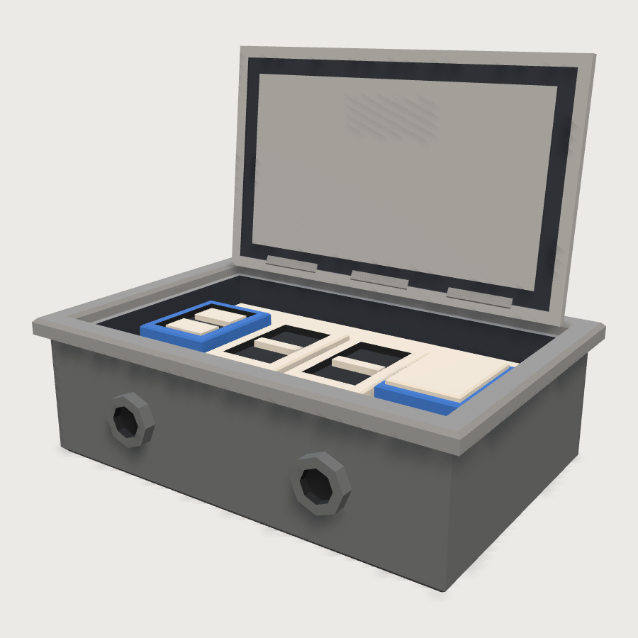 Recessed Floor Box low-poly 3D model