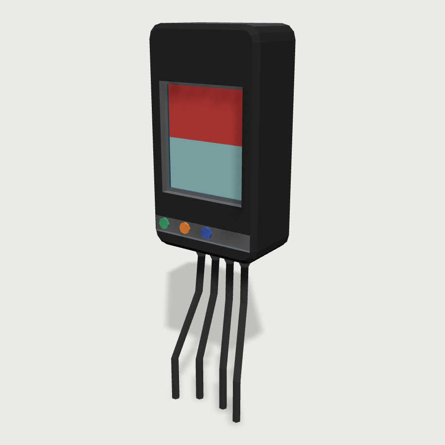 Reef Controller Unit low-poly 3D model