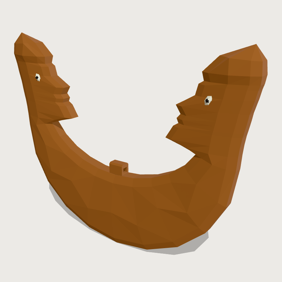 Reimiro Breast Ornament low-poly 3D model
