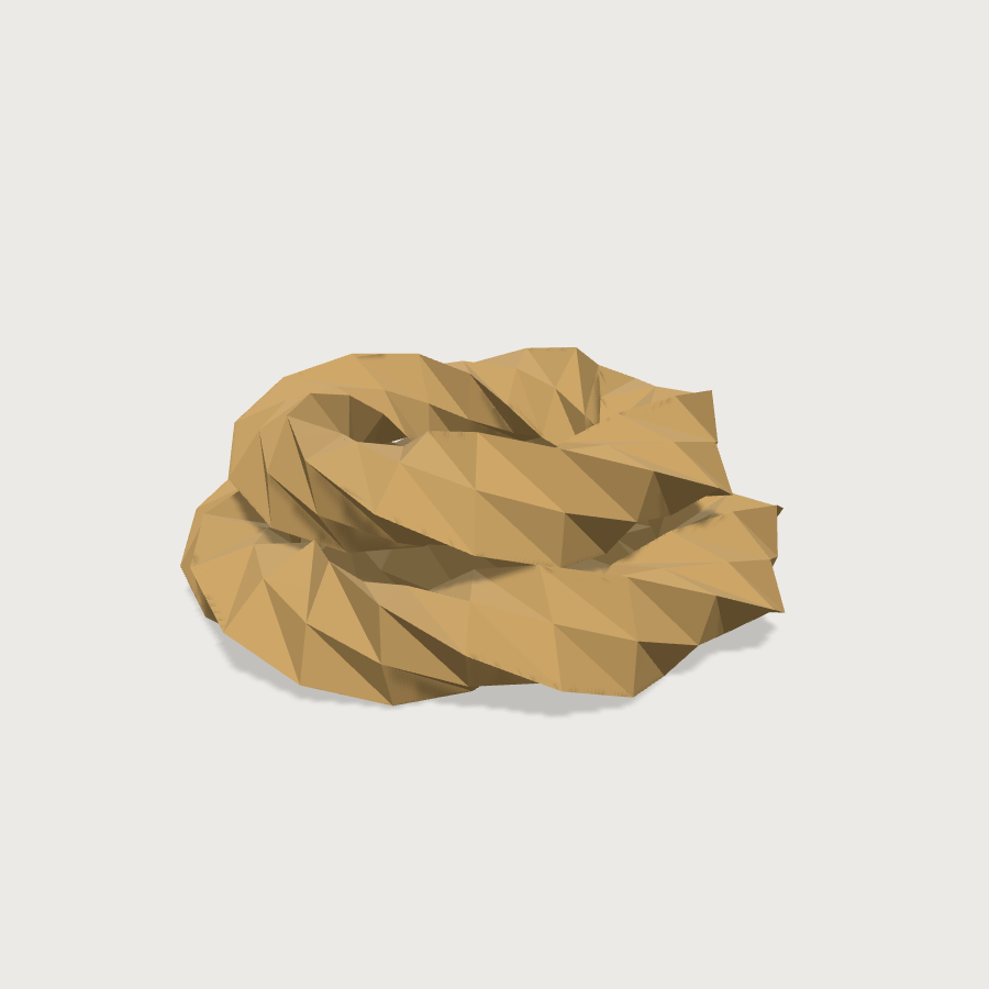 Rope Coil low-poly 3D model