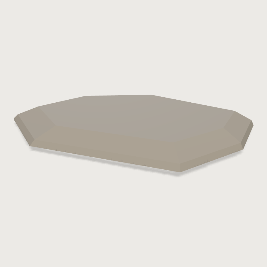 Round Path Stone low-poly 3D model