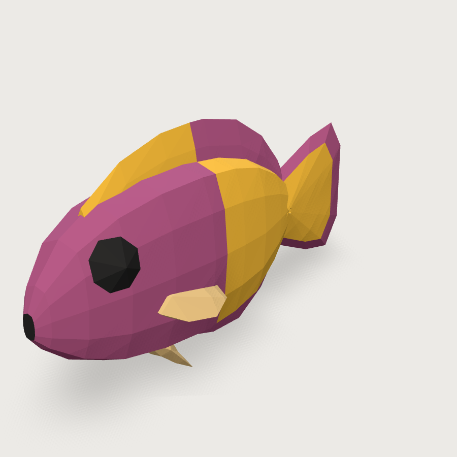 Royal Gramma low-poly 3D model