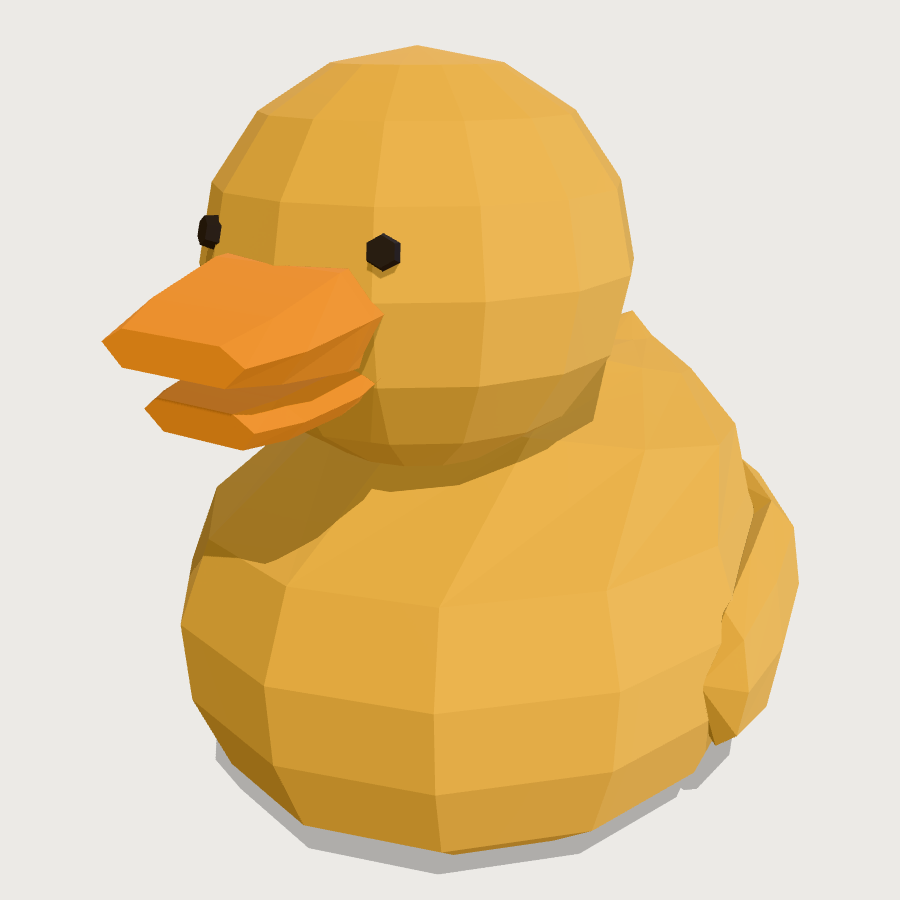 Rubber Duck low-poly 3D model