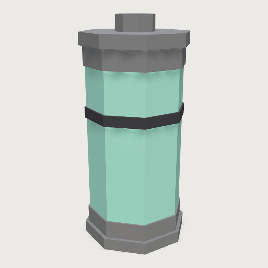 Sample Container low-poly 3D model
