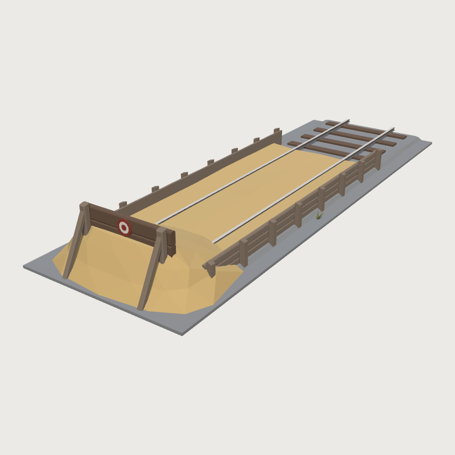 Sand Drag Siding low-poly 3D model