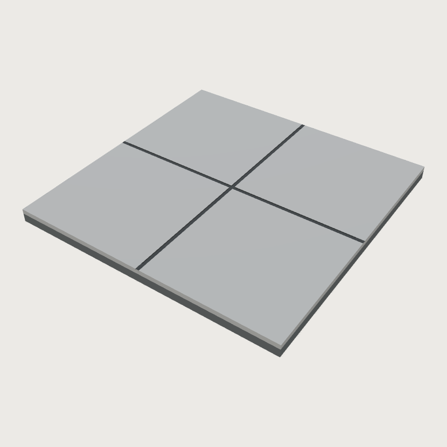 School Floor Tile low-poly 3D model