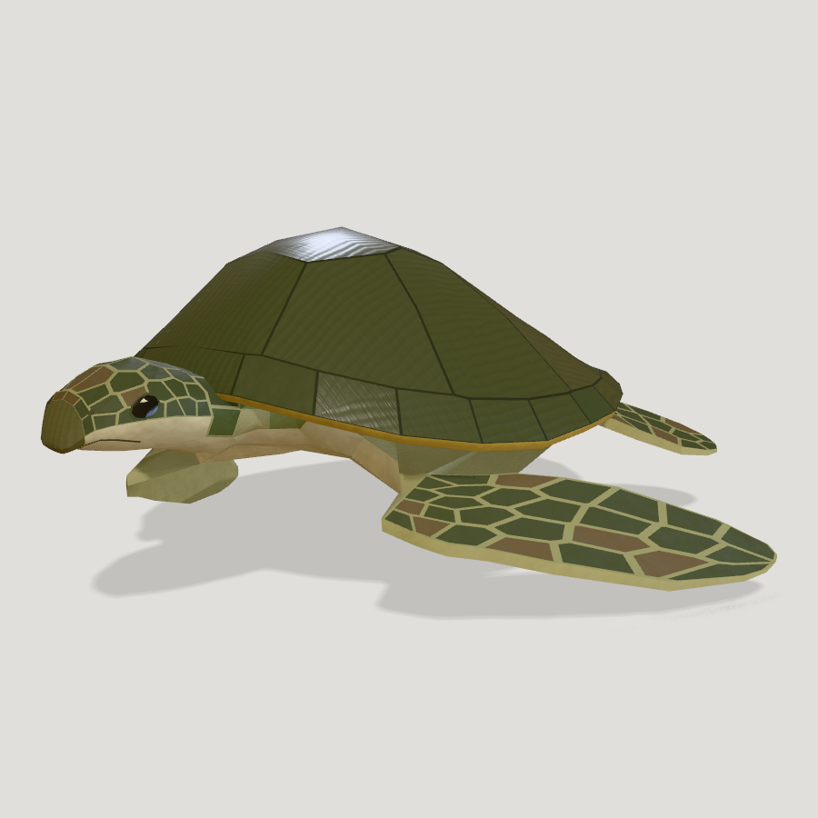 Sea turtle HD 3D model