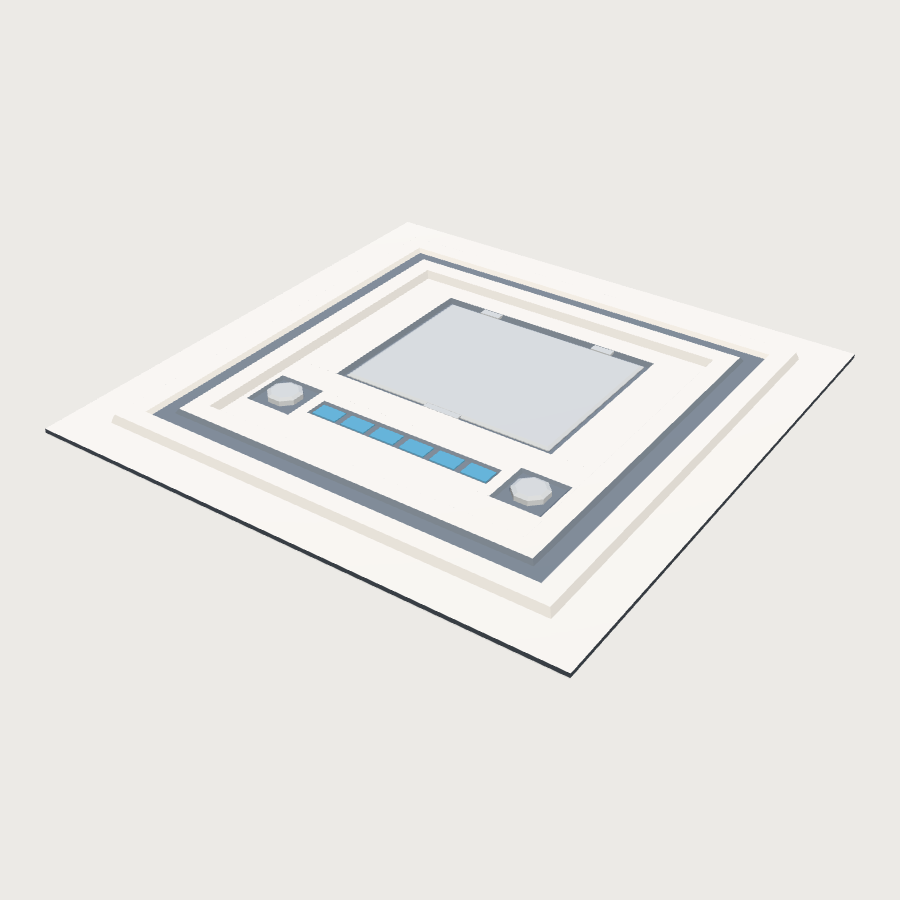 Service Deck Tile low-poly 3D model