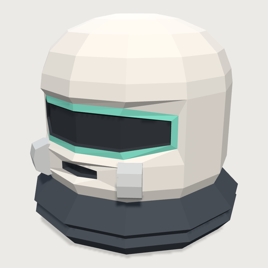 Service Drone Bot low-poly 3D model