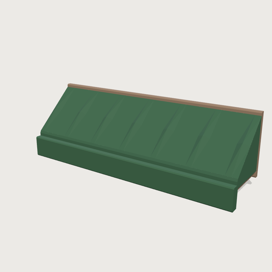 Shop Awning low-poly 3D model