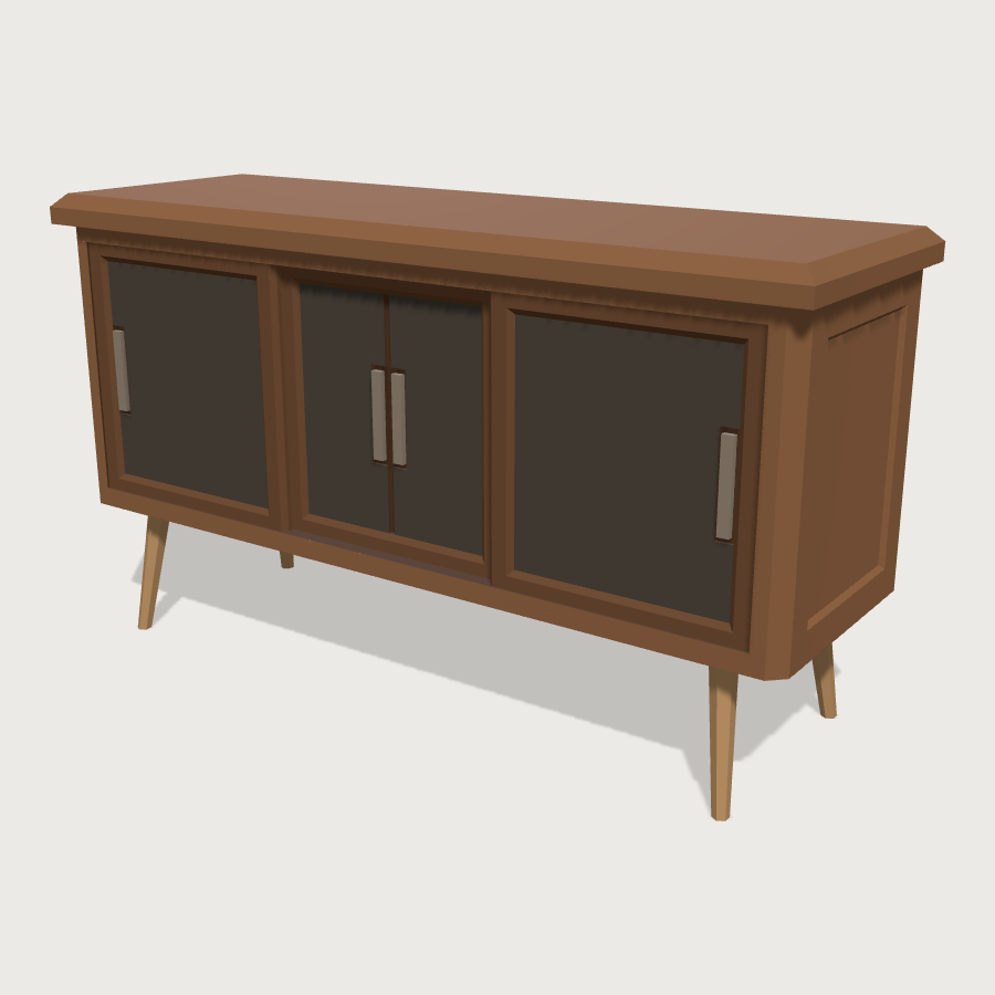 Sideboard low-poly 3D model