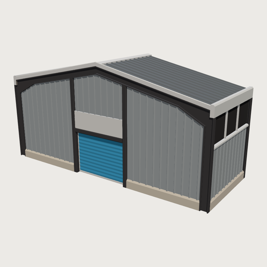 Skate Hall Bay low-poly 3D model