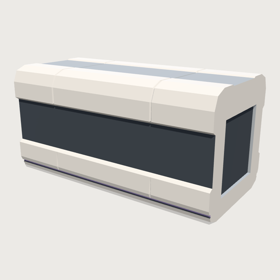 Sky Bridge Span low-poly 3D model